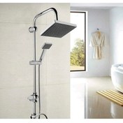 Resim İSAOĞLU YAPI Duş Seti Tepe Yağmurlama Duş Sistemi Pirinç Malzeme Garantili Banyo Duş Sistemi 