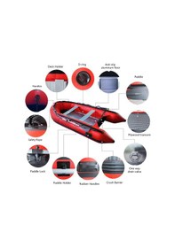 Resim Tomking Tk Rıb-360 Alüminyum Tabanlı Şişme Bot 1.2 Mm 6+1 