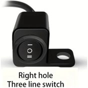 Resim Tongdashop Motorcycle Switch, Çok Fonksiyonlu, Kolay Kullanım, Sağ Delik Üç Çizgi, Dayanıklı Yapı 