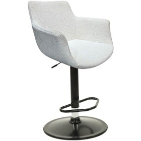 Resim Kaya Ofis Curve Bar Taburesi Beyaz 