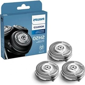 Resim Odea Philips Orijinal SH50/52 Tıraş Başlıkları Tıraş Makinesi Serisi 5000 Yuvarlak ve 6000, Yenilenmiş Hq9/50, HQ56/50 ve RQ11/50 Için Son Sürüm ile Uyumlu 