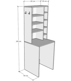 Resim Banyo Dolabı Bd-03 Antrasit Antrasit 