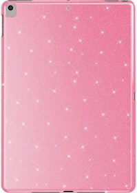 Resim İpad 10.2 2021 9.nesil Simli Parlak Görünümlü Uyumlu Zore Tablet Koton Kılıf-pembe Tablet Kılıfı 