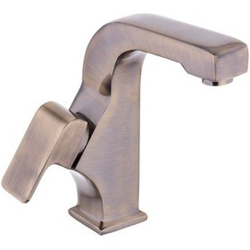 Resim İsaoğlu Yapı Mat Gold Lavabo Bataryası Mat Antik Gold Lavabo Musluğu Pirinç Modern Tasarım Gold 