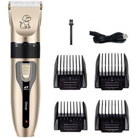 Resim Pet Saç Elektrikli Düzeltici Şarj Edilebilir Pet Köpek Kedi Düşük Gürültülü Saç Kesme Makinesi Bakım Tıraş Makinesi Kesim Makinesi Seti 7'li Set 