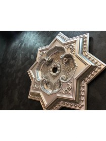 Resim Deco Market Decogold 60 cm Yıldız Gümüş Saray Tavan 
