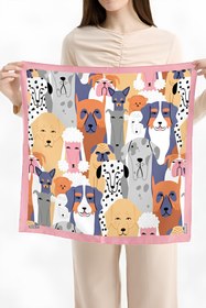 Resim HAWWA Köpek Desenli Bandana Fular 