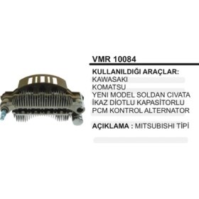Resim Parçafix Diot Tablasi Kawasaki Komatsu Ym Soldan 