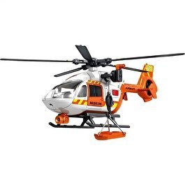 Resim Pervaneli Işıklı ve Sesli Sürtmeli Kurtarma Helikopteri 30 Cm 