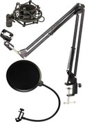 Resim Nb39 Mikrofon Standı + Pop Filter + Shock Mount Lastvoice