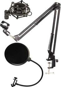 Resim Nb39 Mikrofon Standı + Pop Filter + Shock Mount 