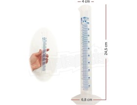 Resim Isolab 100Ml Plastik Mezür Mavi Skala 