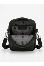 Resim U.S. Polo Assn. Erkek Siyah Deri Çapraz Postacı Heybe Çanta PLHEY26077 