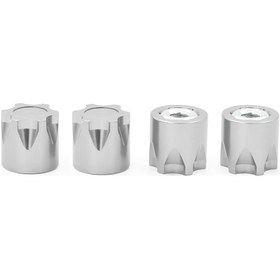 Resim Youmex Alüminyum Jant Merkezi Kapağı Bjm365 - 4 Adet Gümüş Renkli Tekerlek Kapağı Seti 