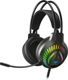 Resim Aula S605 RGB USB Kablolu Kulak Üstü Oyuncu Kulaklığı 