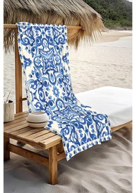 Resim Dijital Baskı Plaj Deniz Havlusu Modern Bacı Milano Desenli Peştamal Hvl0156 Renkli 