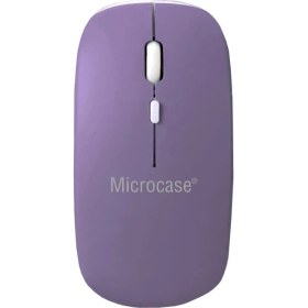 Resim Microcase 1600 DPI Şarj Edilebilir 2.4 GHz Çift Modlu Bluetooth Kablosuz Mouse - AL2675 Mor 