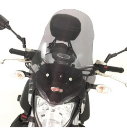 Resim GP Kompozit Yamaha MT-25 2015-2019 Uyumlu Ön Cam Füme 47 cm 