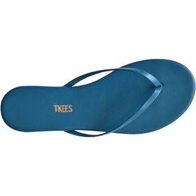 Resim Tkees Flip Flop Terlik Parmak Arası Terlik Mavi Petrol Mavisi Petrol 