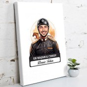 Resim Karikatürlü En Başarılı Erkek Jokey Kanvas Tablo 
