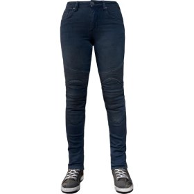 Resim The Biker Jeans Evo Ultra Flexi Dark Blue Korumalı Motosiklet Kot Pantolonu Kadın 