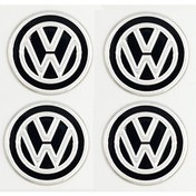 Resim Volkswagen Jant Göbeği Göbek Arması Sticker 4'lü Set 