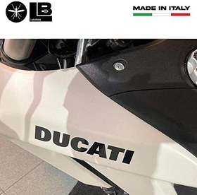 Resim labelbike - Motosiklet Tankı 2 Harfli Çıkartma Seti için Ducati Racing 
