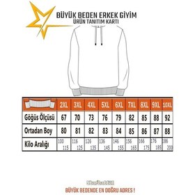 Resim Starbattal Erkek Büyük Beden Sıfır Yaka Sweat Conture Club 23203 Grı Melanj-Grı Melanj 