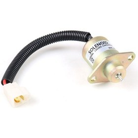 Resim Yanmar Motor Flameout Solenoid Valfı 1503es-12a5uc5s 17454-60010 Sa-4569t 