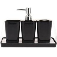 Resim Tmall Home Design Banyo Seti 4 PRÇ.SIYAH-101782 