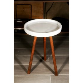 Resim Voodo Concept Mini Beyaz Mermer Çay Kahve Sehpası 