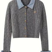 Resim Kadınların Şık ve Çok Yönlü Örgü Kazak 