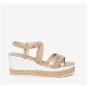 Resim Sandalet Kadın E307710d Nerogiardini Rock Flat Velour Sabbıa Pu 