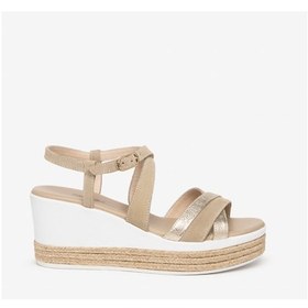 Resim Sandalet Kadın E307710d Nerogiardini Rock Flat Velour Sabbıa Pu 