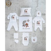 Resim Yzc Home E46 Isme Özel,ısimli, Erkek Bebek 10LU Beyaz Hastane Çıkışı 