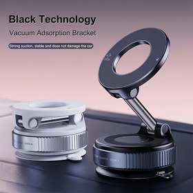 Resim Yeni güncellenmiş süper manyetik cep telefonu tutucu, 360° dönebilen, katlanabilir ve çekilebilir, çok fonksiyonlu manyetik cep telefonu tutucusu, Android ve iPhone telefonlarla uyumlu, taşınabilir, arabalar ve herhangi bir düz yüzey için uygun, ellerinizi serbest bırakın, günlük cep telefonu kullanımı için iyi yardımcı 