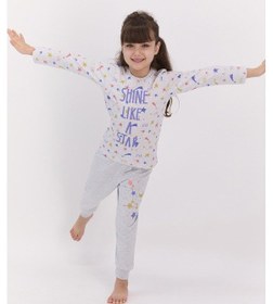 Resim Rolypoly 2595 Shine Like A Star Karmelanj Kız Çocuk Pijama Takımı 001 