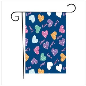 Resim Sones 2 Adet Sevgililer Günü Bahçe Bayrağı Şenlikli Atmosfer Bahçe Afişi Qr005 3+ 