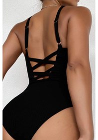 Resim Angelsin Özel Kumaş Çapraz Sırt Dekolteli Mayo Mayokini 001 