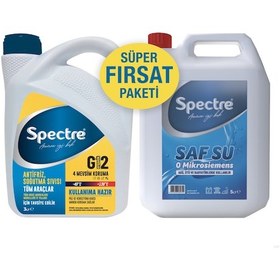 Resim Spectre Mavi Antifriz 3 Litre Distile Saf Su 5 Litre 