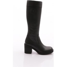 Resim Dgn 47001 Kadin Topuklu Çizme Siyah 