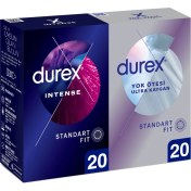 Resim Durex Intense Uyarıcı Jelli ve Tırtıklı Prezervatif 20'li + Yok Ötesi Ultra Kaygan Ince Prezervatif 20'li 1 Adet 