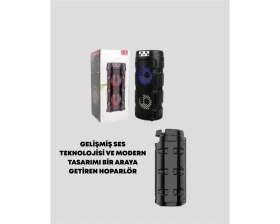 Resim Bi Seyyar Kompakt Tasarım Yüksek Ses Performansı – Çoklu Giriş Seçenekli Kablosuz Hopa - BI001V-4YUTY 