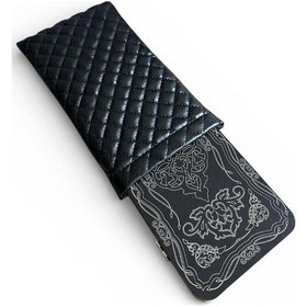 Resim 2026 Tavla Mini Mobil Seyahat Katlanır Çanta Portatif Kamp Piknik Kafe Tavla Seti 24 X 12 Cm Siyah 