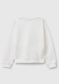 Resim Benetton Kız Bebek Beyaz Sweatshırt BEYAZ 