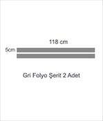 Resim Kumraldede Folyo Yapışkanlı Şerit Gri 5 X 118 Cm 2 Adet 