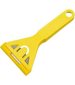 Resim Layfhex Çelik Bıçaklı Cam Fayans Mermer Leke Etiket Boya Buz Kazıyıcı 