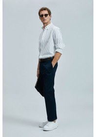 Resim Lufian Plus Smart Chino Lacivert Erkek Pantolon 111190339 Lacivert 