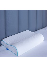 Resim SimpleThePillow Boyun Destekli Visco Yastık Boyun Fıtığı Boyun Düzleşmesi Boyun İçin Ortopedik Boyun Yastığı 55*35*13*8 