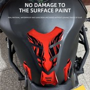 Resim 1pc 3D Motosiklet Yakıt Deposu Dekal Seti, PVC Malzeme, Yarış Takımı Tasarımı, Su Geçirmez ve Güneş Kremi Koruma, 2 Adet Sınırlı Sürüm Sticker ile Vücut Kaskı Dekorasyon Aksesuarları 